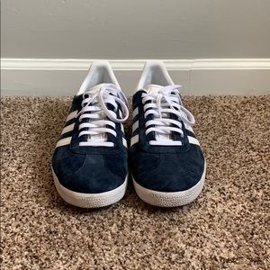 Adidas Navy Suede Gazelle Shoes